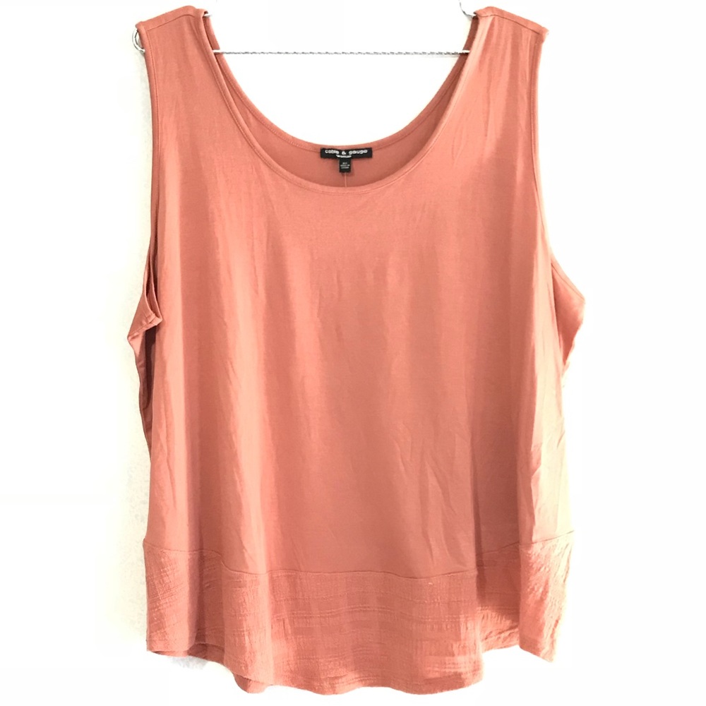 Peach colored tank NWT